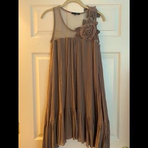 RYU Taupe Gauze Dress